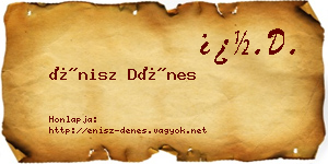 Énisz Dénes névjegykártya